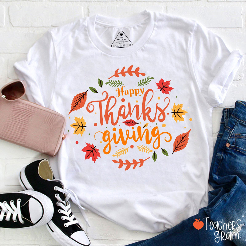 Happy Thanksgiving Teacher T-Shirt
