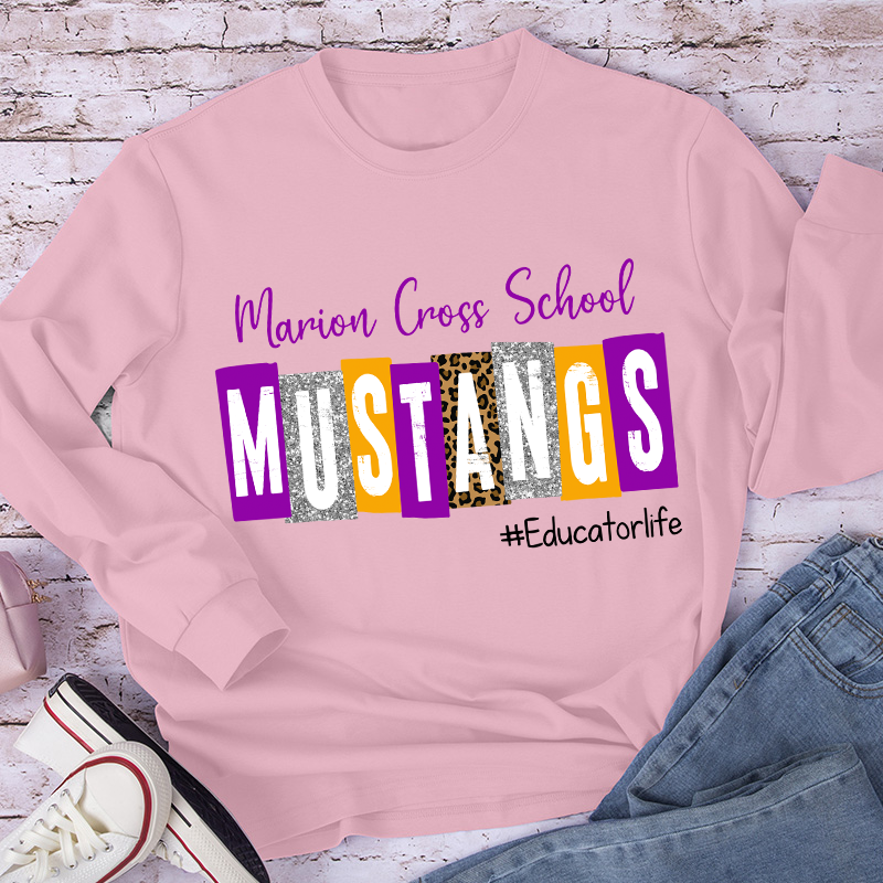 Personalized School Spirit Cheer For You Teacher Long Sleeve T-Shirt