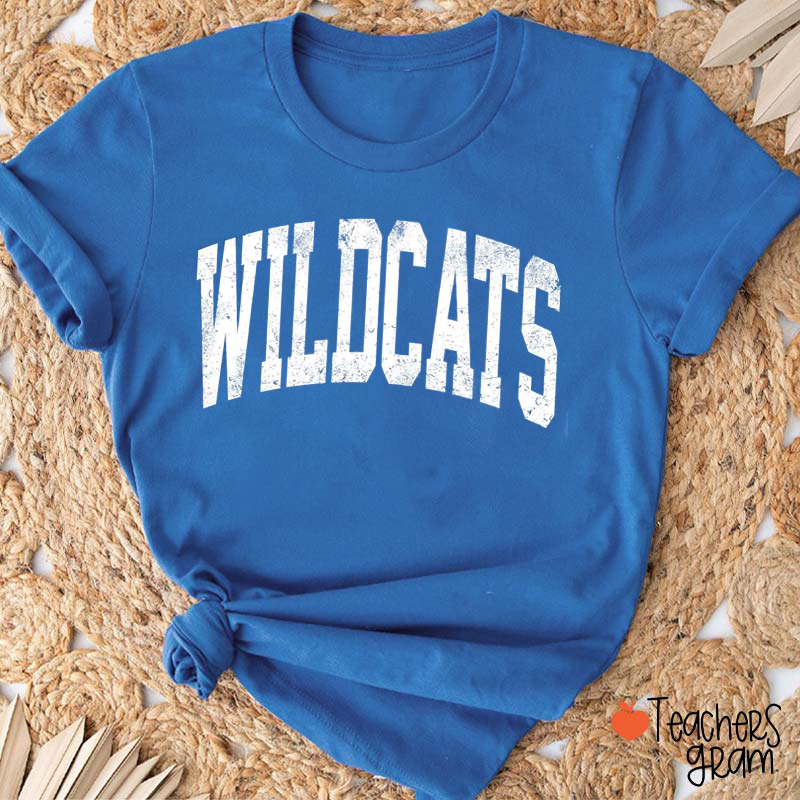 Personalized Mascot School Spirit Arched Design Teacher T-Shirt