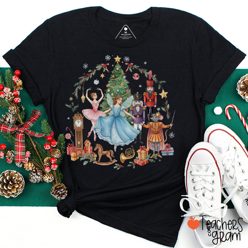 Comfort Colors Vintage Christmas Ballet Teacher T-Shirt