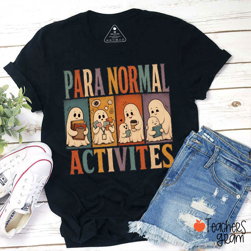 Paranormal Activities Cute Ghost Teacher T-Shirt