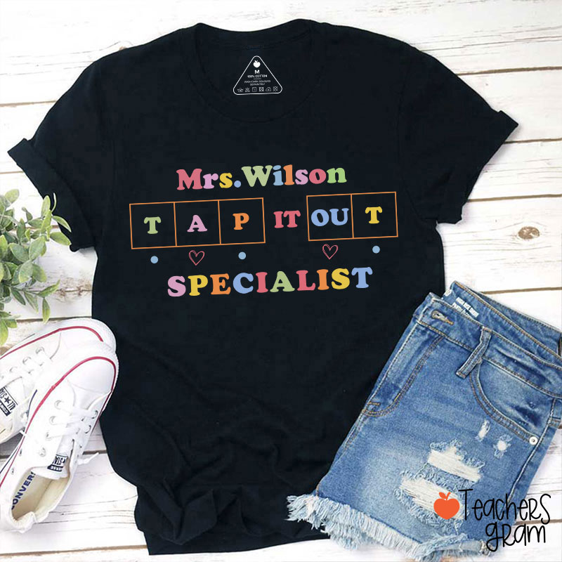 Personalized Tap It Out Teacher T-Shirt