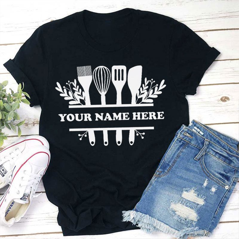 Personalized Lunch Lady's Weapon Teacher T-Shirt