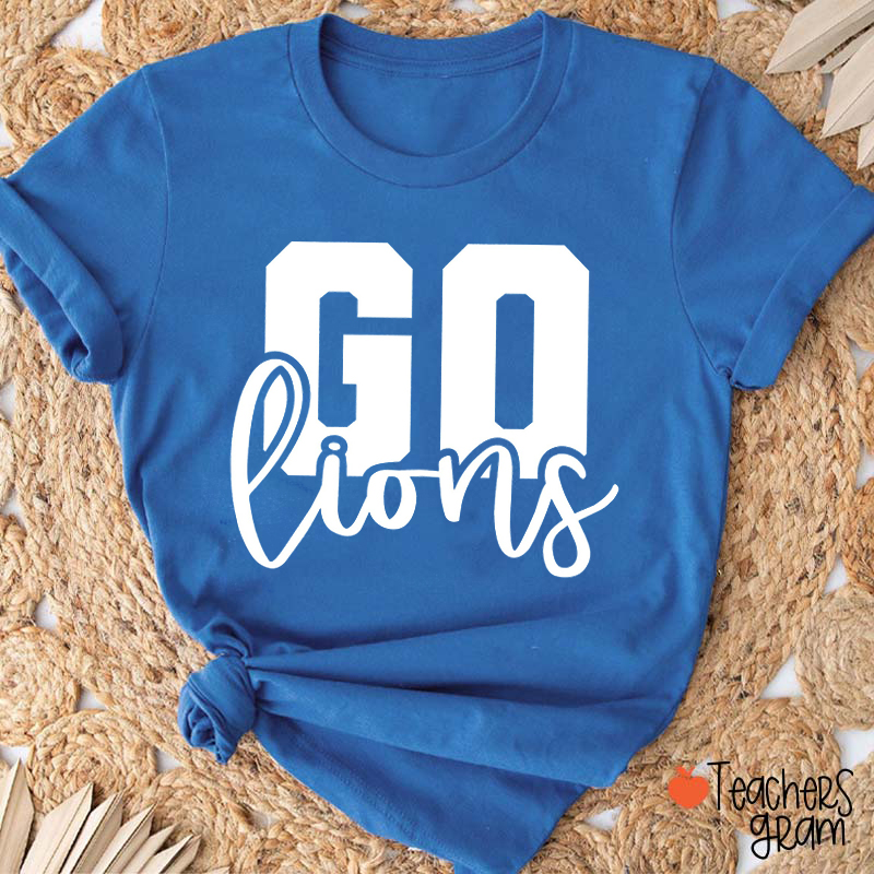 Personalized Mascot Go School Spirit Teacher T-Shirt    