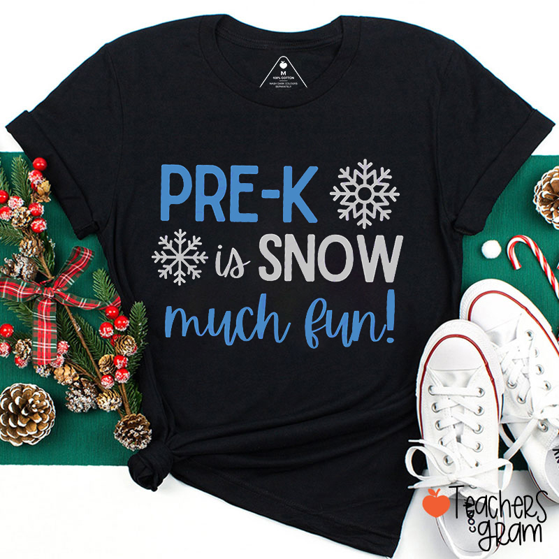 Personalized Grade Is Snow Much Fun Teacher T-Shirt