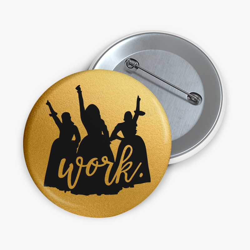 Girl Power Alexander Hamilton Teacher Pinback Button