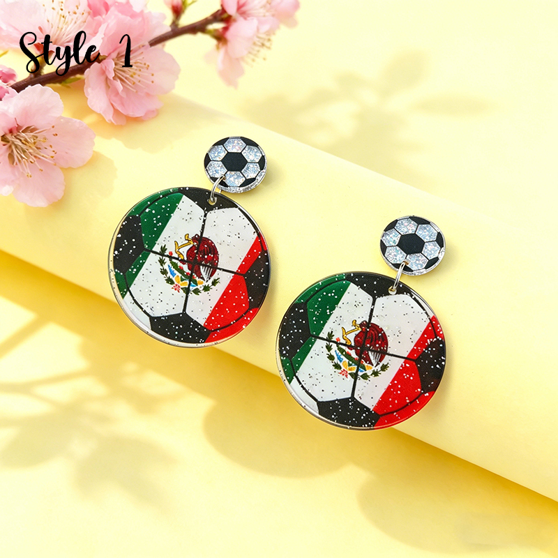 Soccer Lover Teacher Acrylic Earrings