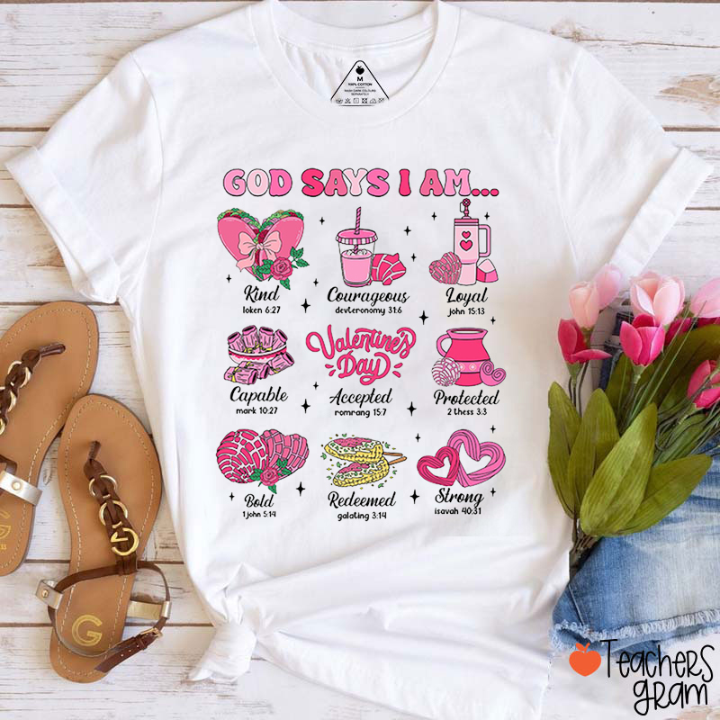 God Says I Am Spanish Teacher T-Shirt