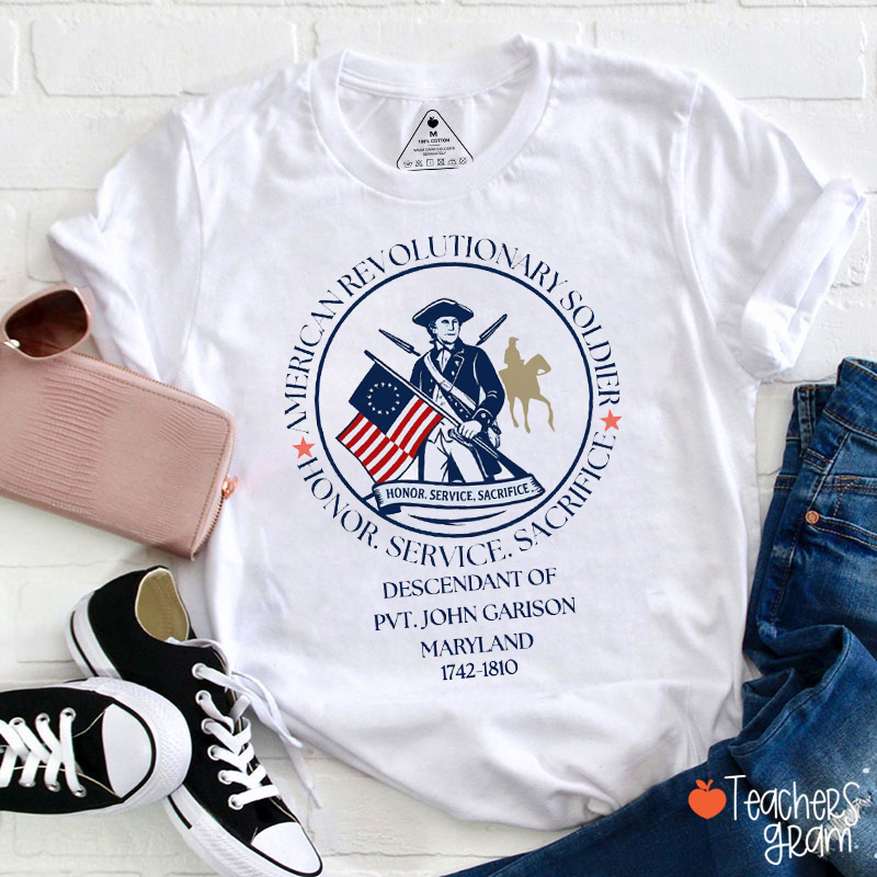 Descendant Of A Patriot Teacher T-Shirt