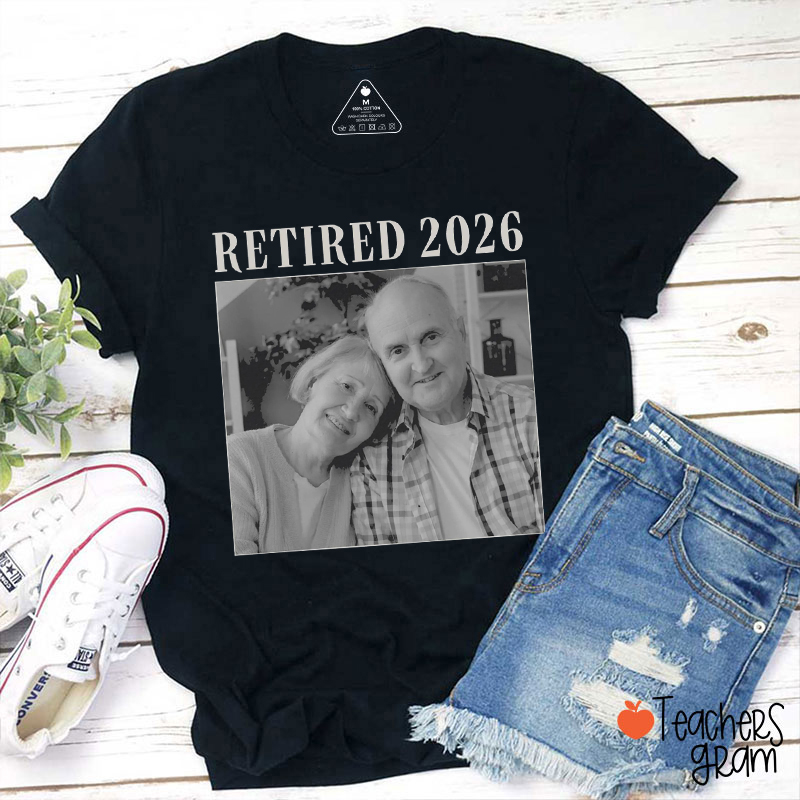 Personalized Photo Retirement Teacher T-Shirt