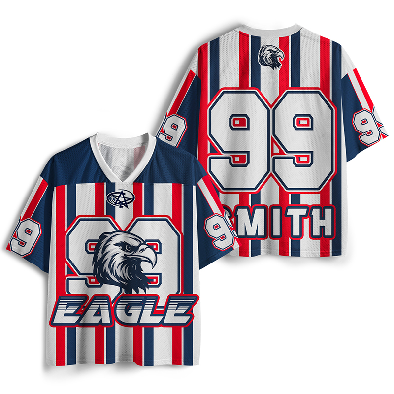 Personalized Name And Number Eagle Teacher Mesh Jersey
