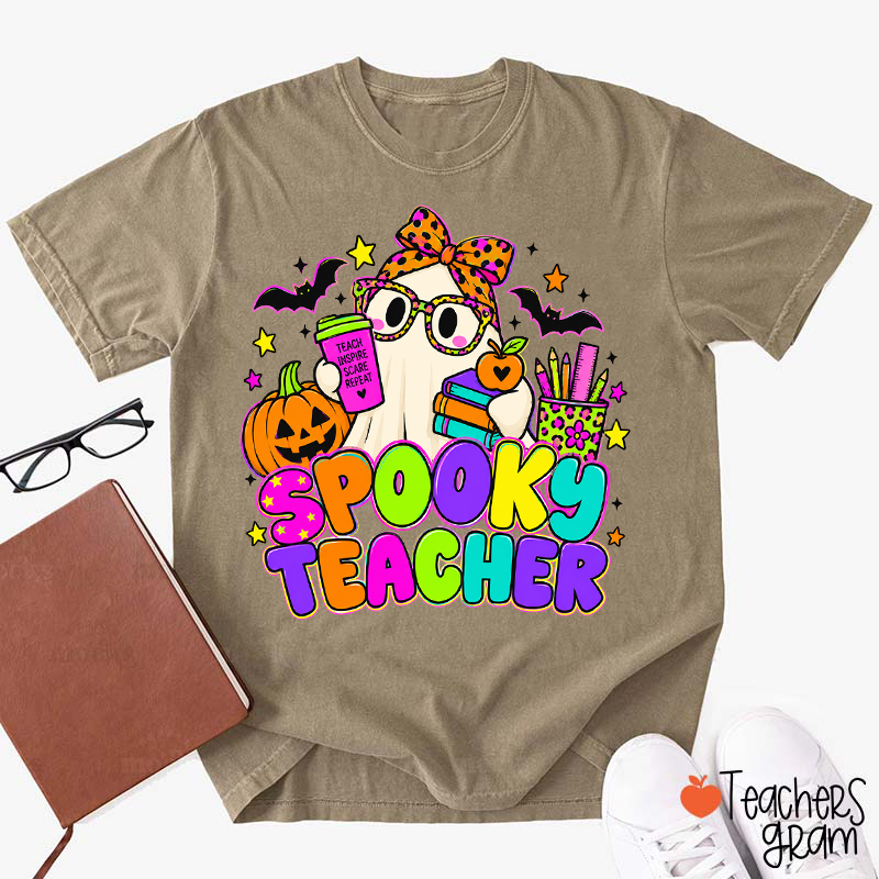 Perppy Ghost Spooky Teacher T-Shirt