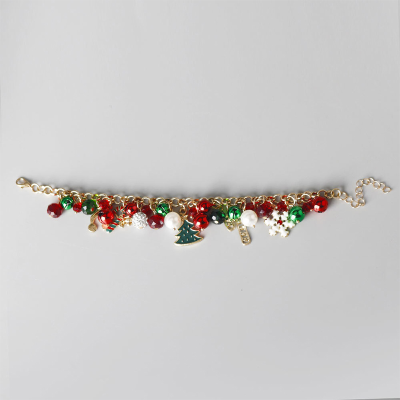 Elk Christmas Tree Teacher Bracelet