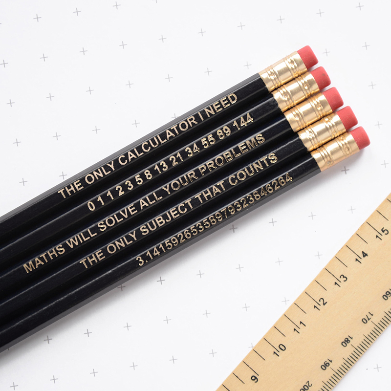 Personalized Math Back To School Teacher Colorful Pencils