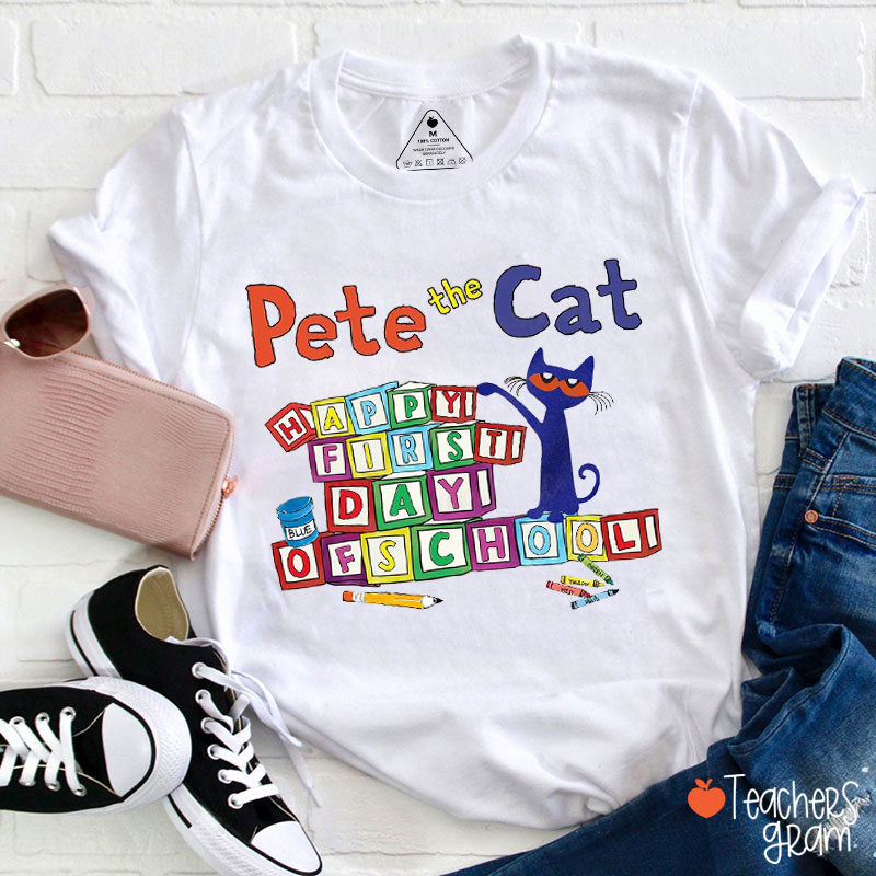 The Cool Cat Back To School Teacher T-Shirt
