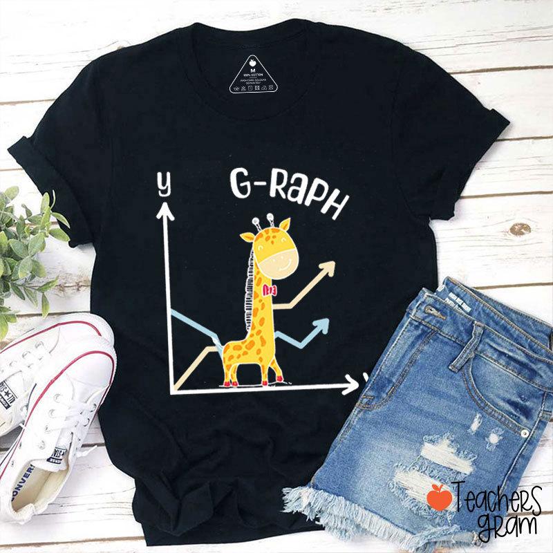 Giraffe Mathematics Math Teacher T-Shirt