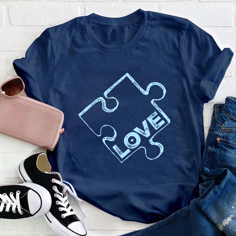 Love Autism Teacher T-Shirt