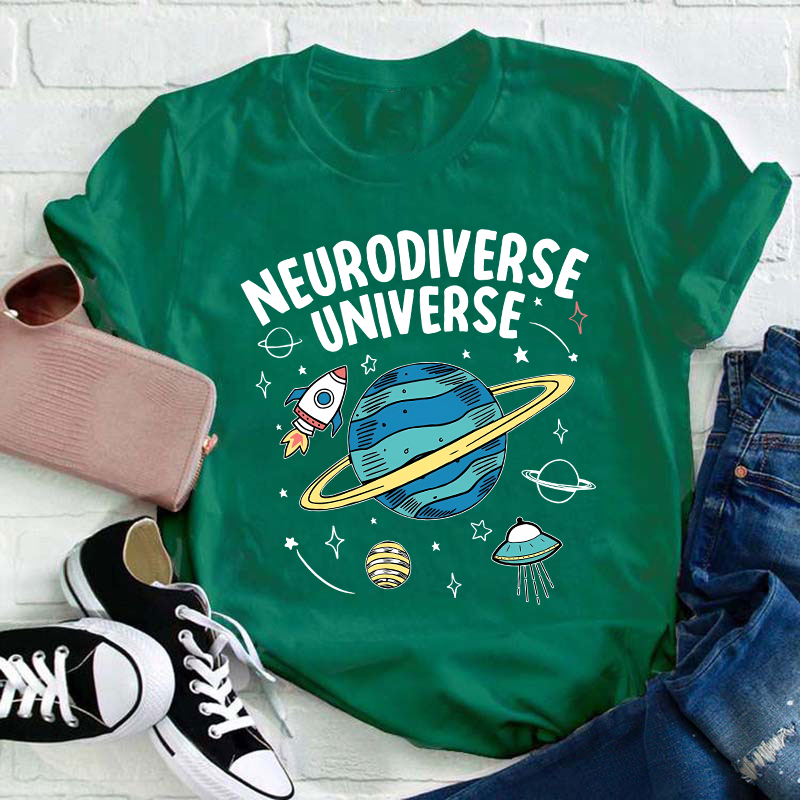Neurodiverse Universe Teacher T-Shirt