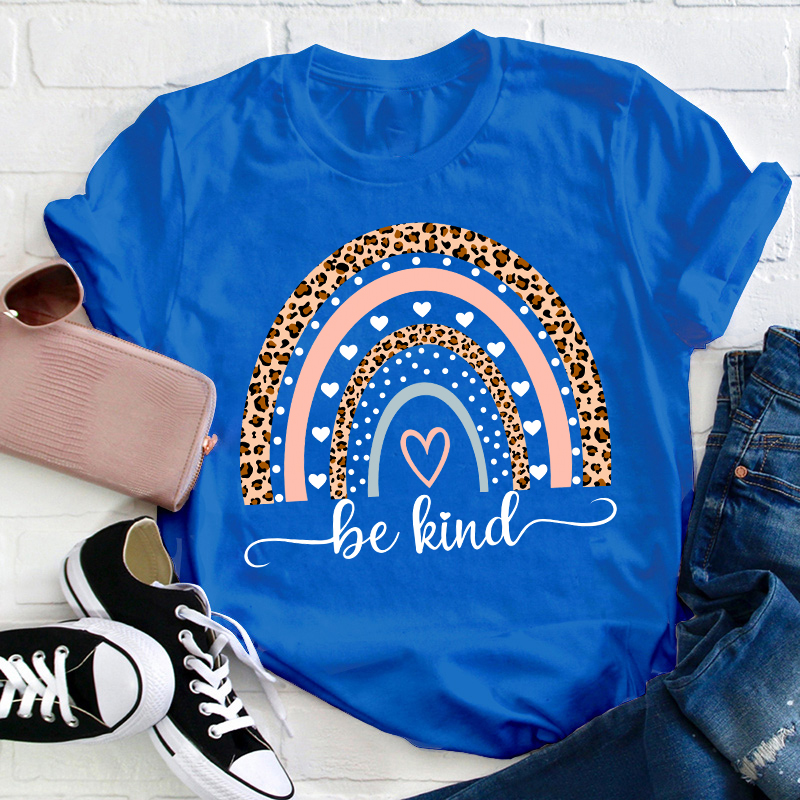 Be Kind Rainbow Teacher T-Shirt