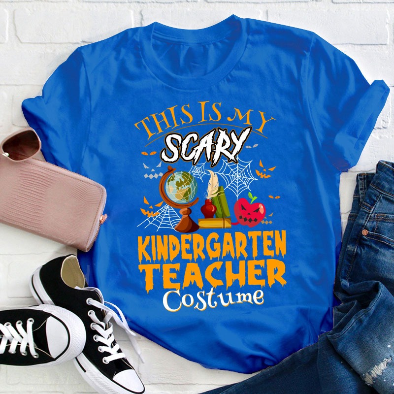 Personalized Grade This Is My Scary Costume Teacher T-Shirt