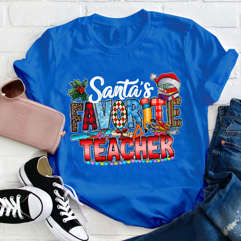 Santa's Favorite Teacher T-Shirt