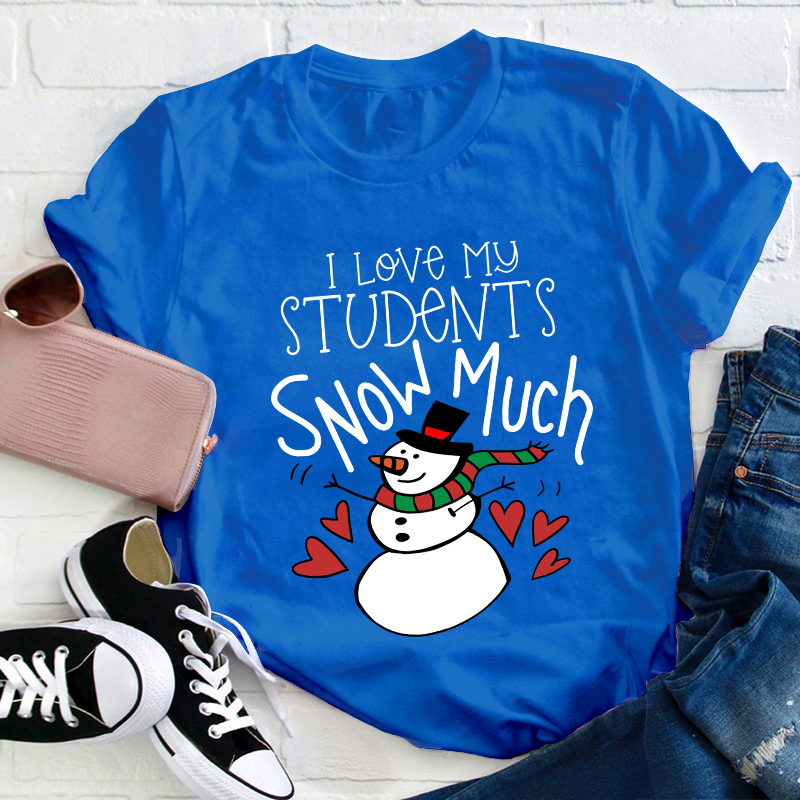 I Love My Students Snow Much Teacher T-Shirt