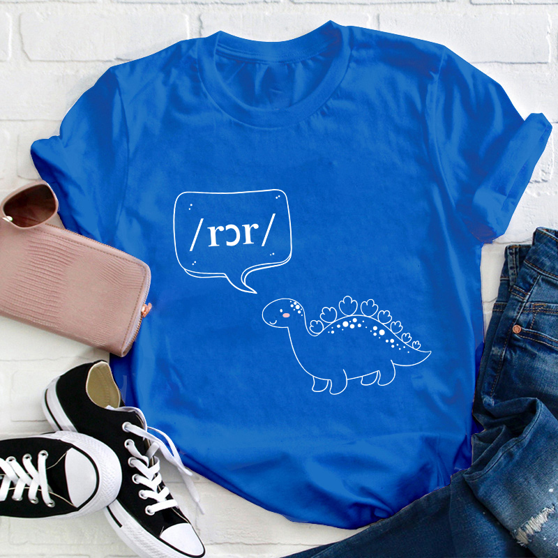 Cute Dino Phonetics Teacher T-Shirt