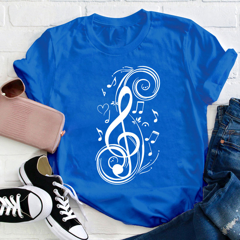 Musical Note Teacher T-Shirt