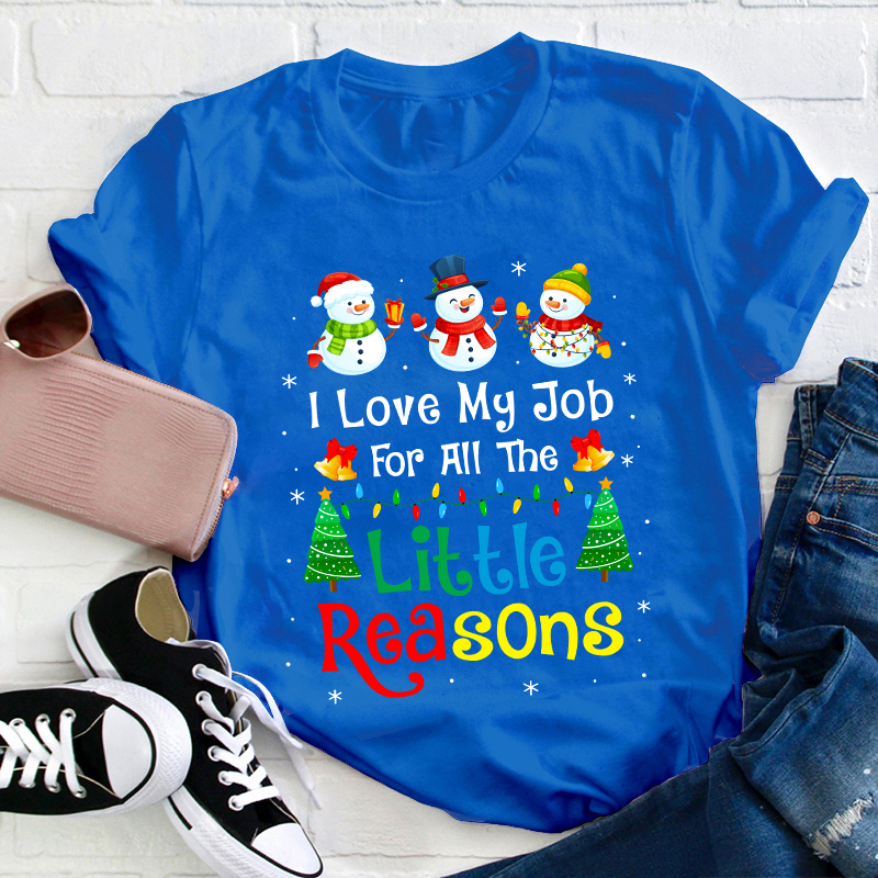 I Love My Job For All The Little Reasons Teacher T-Shirt