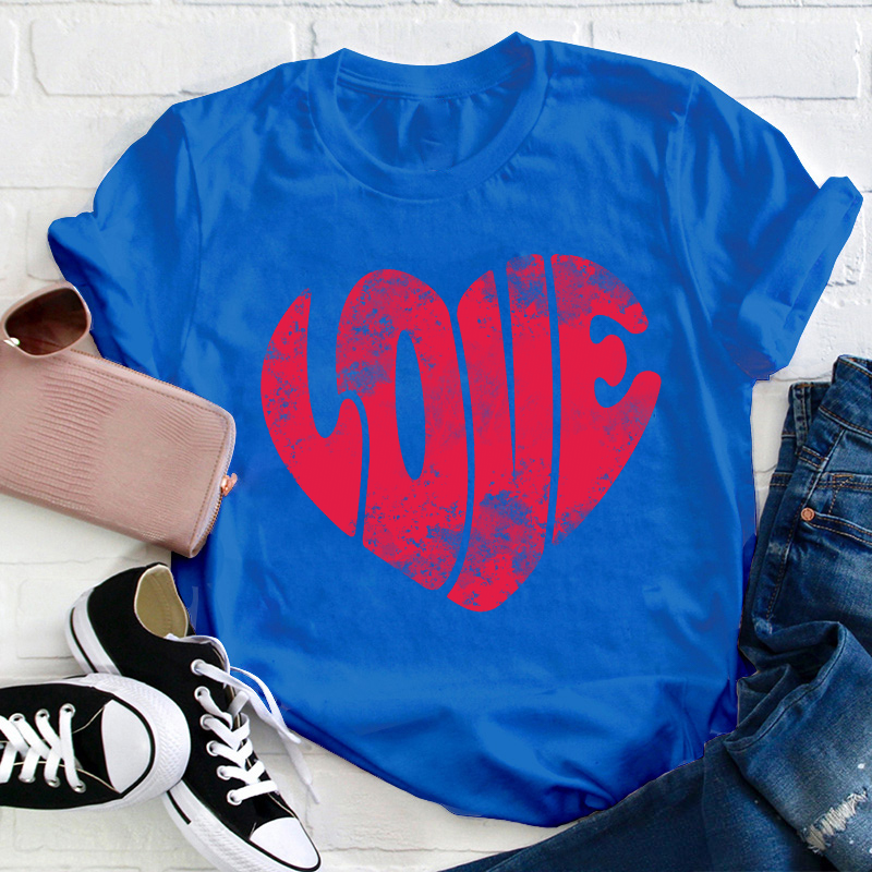 Love Heart Teacher T-Shirt