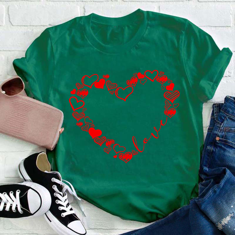 Love Heart Teacher T-Shirt