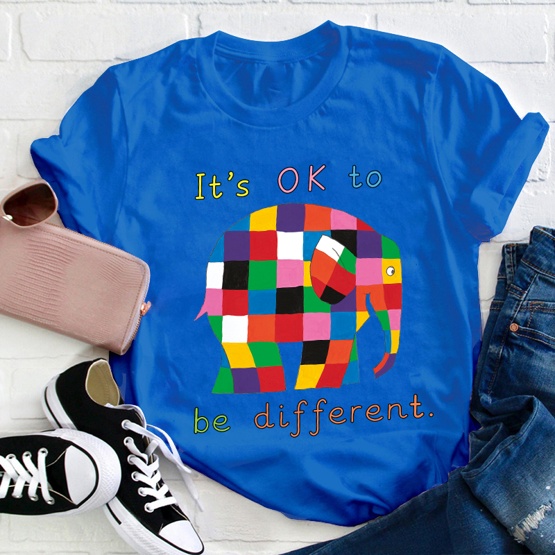 It's Ok To Be Different Teacher T-Shirt