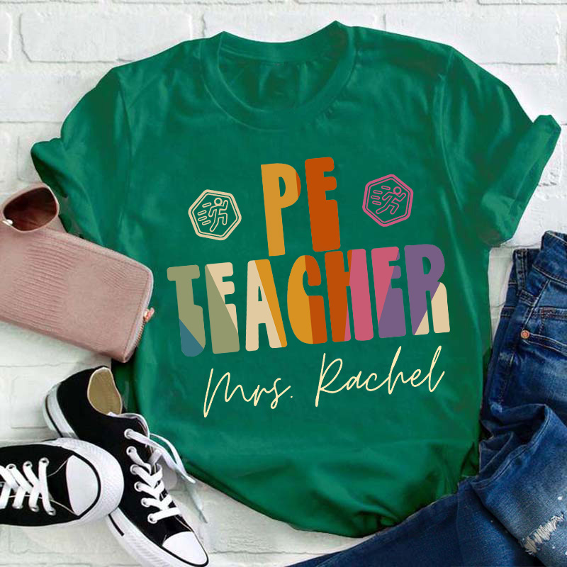 Personalized Pe Teacher Name Teacher T-Shirt