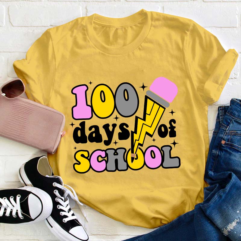 100 Days Of School Teacher T-Shirt