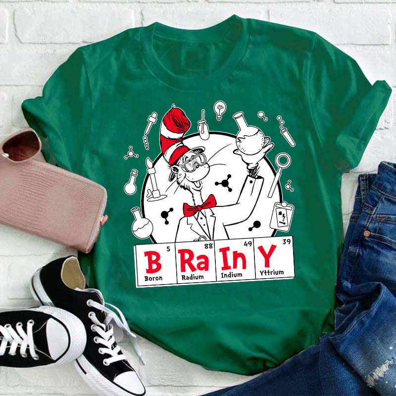 Brainy Chemistry Teacher T-Shirt