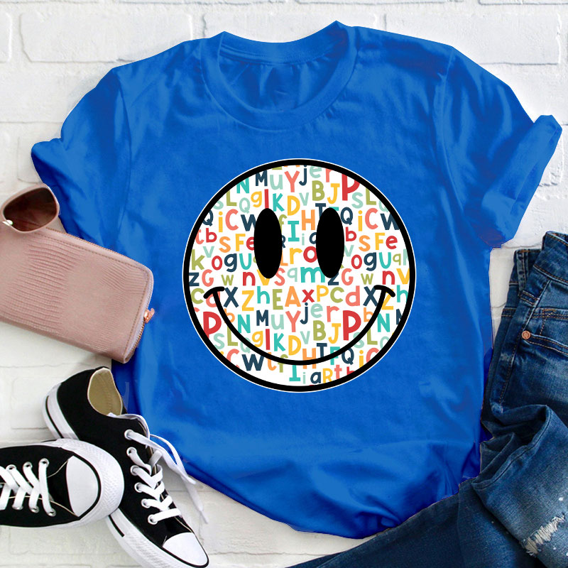 Abc Smiley Face Teacher T-Shirt