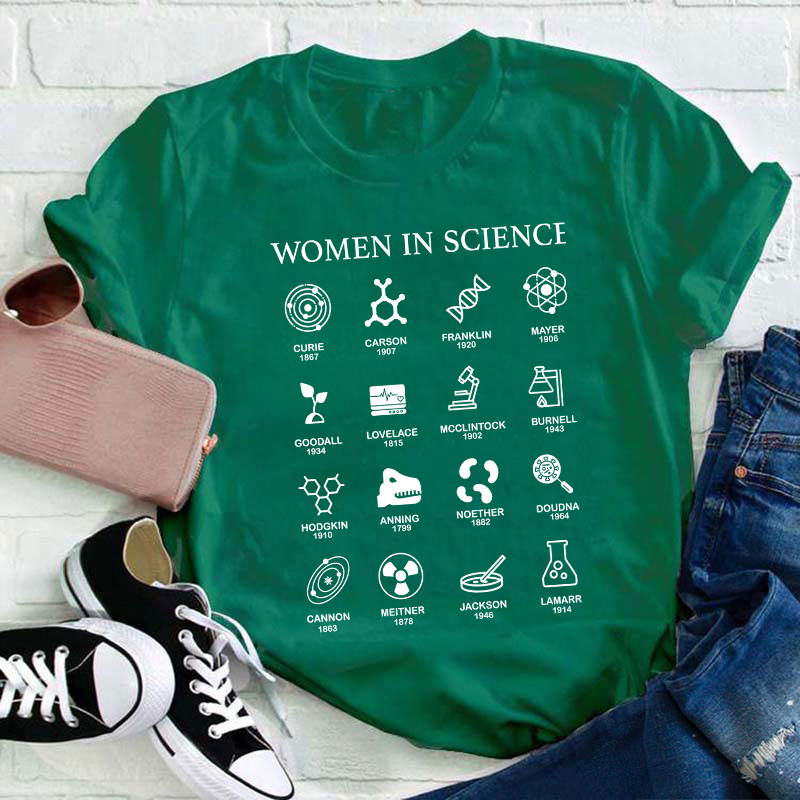 Women in Science Teacher T-Shirt