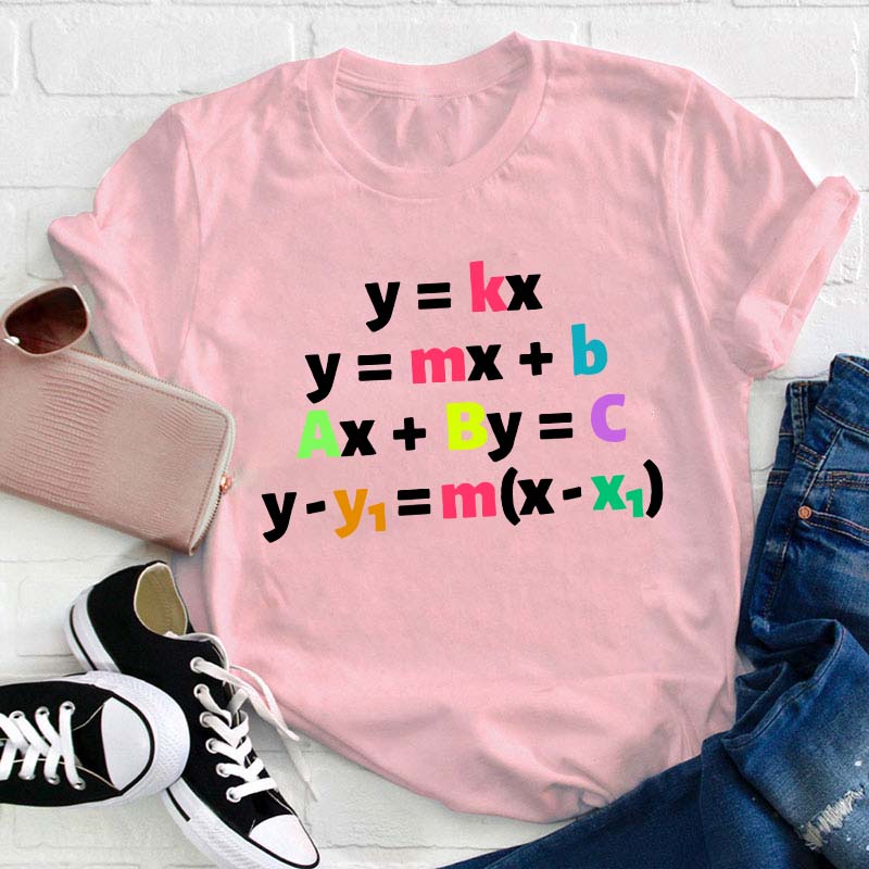 Linear Equations Math Teacher T-Shirt