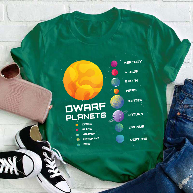 Dwarf Planets Teacher T-Shirt