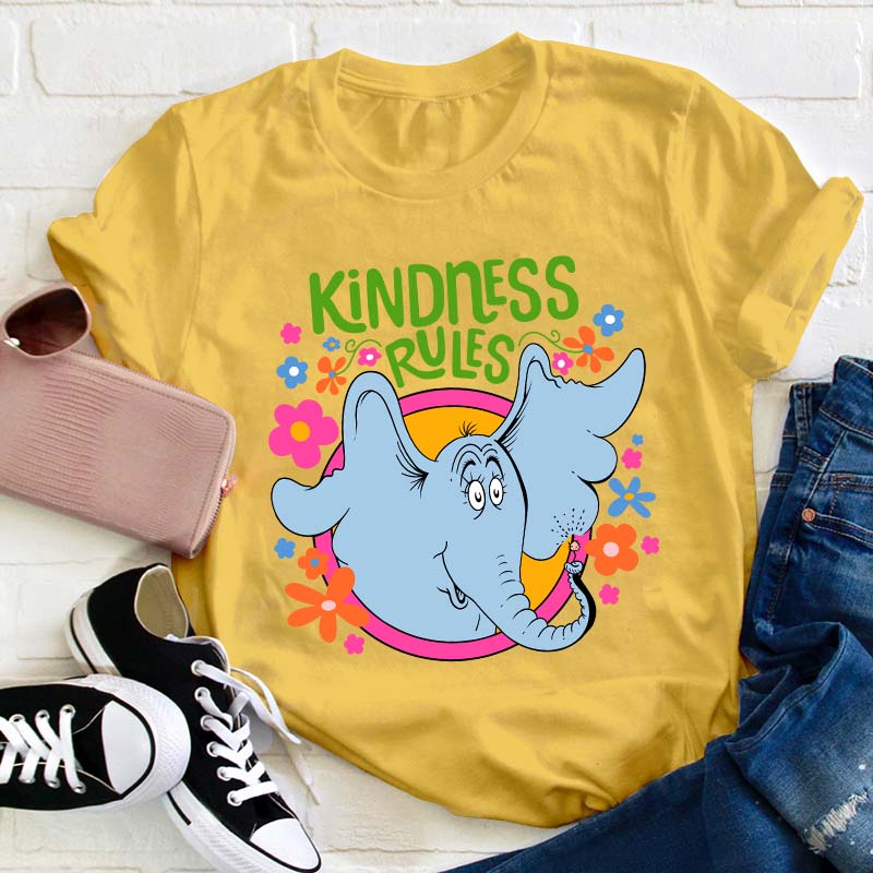 Kindness Rules Teacher T-Shirt