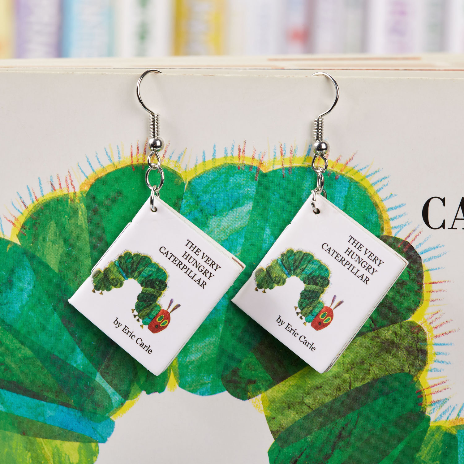 Very Hungry Caterpillar Teacher Book Earrings