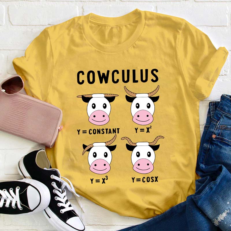 Cowculus Teacher T-Shirt