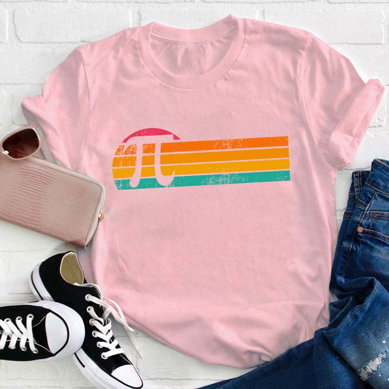Retro Pi Teacher T-Shirt
