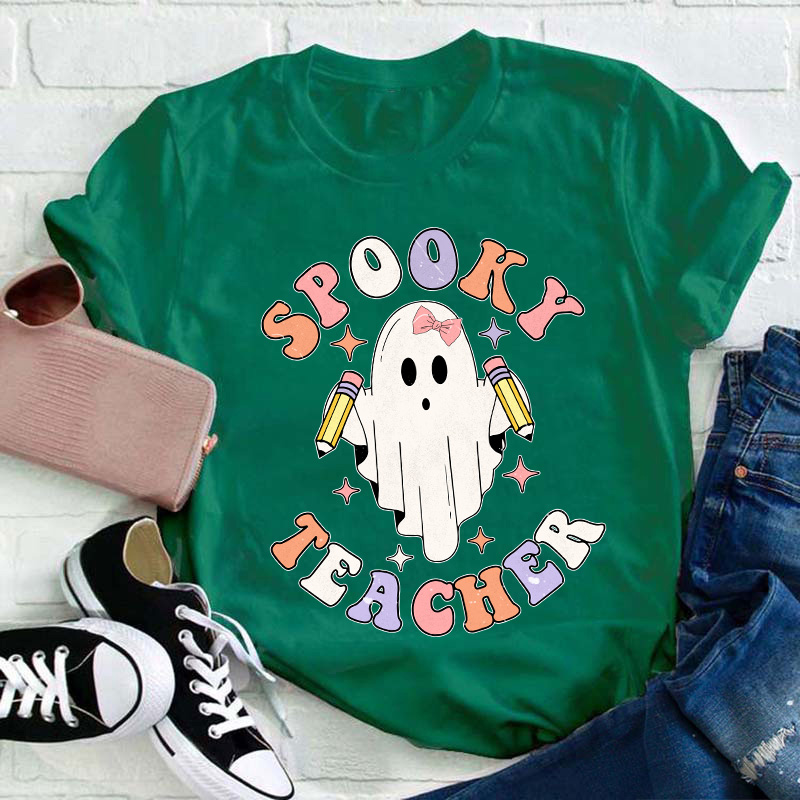 Spooky Ghost Teacher T-Shirt