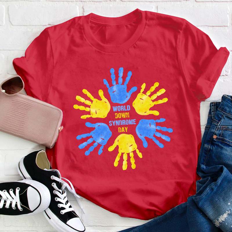 World Down Syndrome Day Teacher T-Shirt