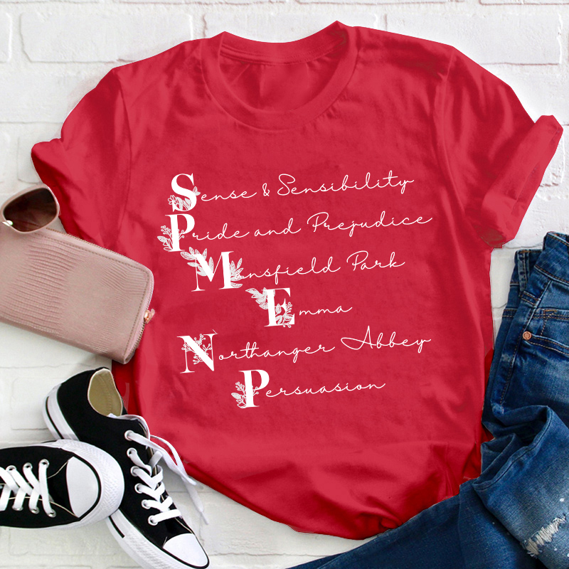 Jane Austen Bookish Teacher T-Shirt