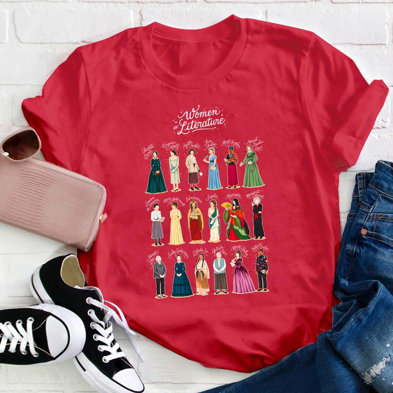 Women Of Literature Teacher T-Shirt
