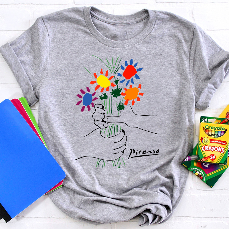 A Bouquet Of Flowers Teacher T-Shirt