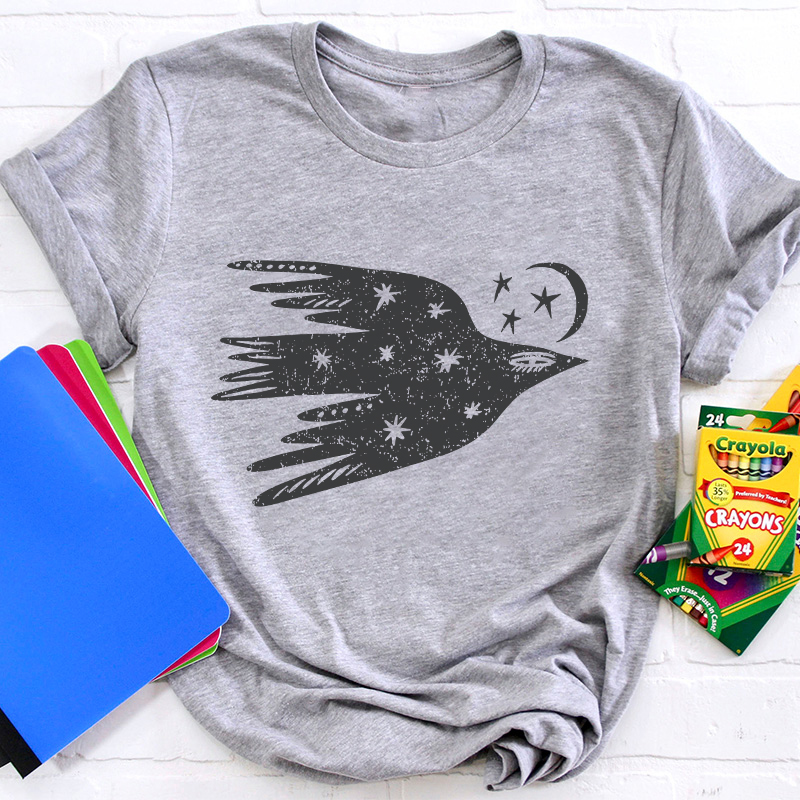 Celestial Bird Flying Bird Teacher T-Shirt
