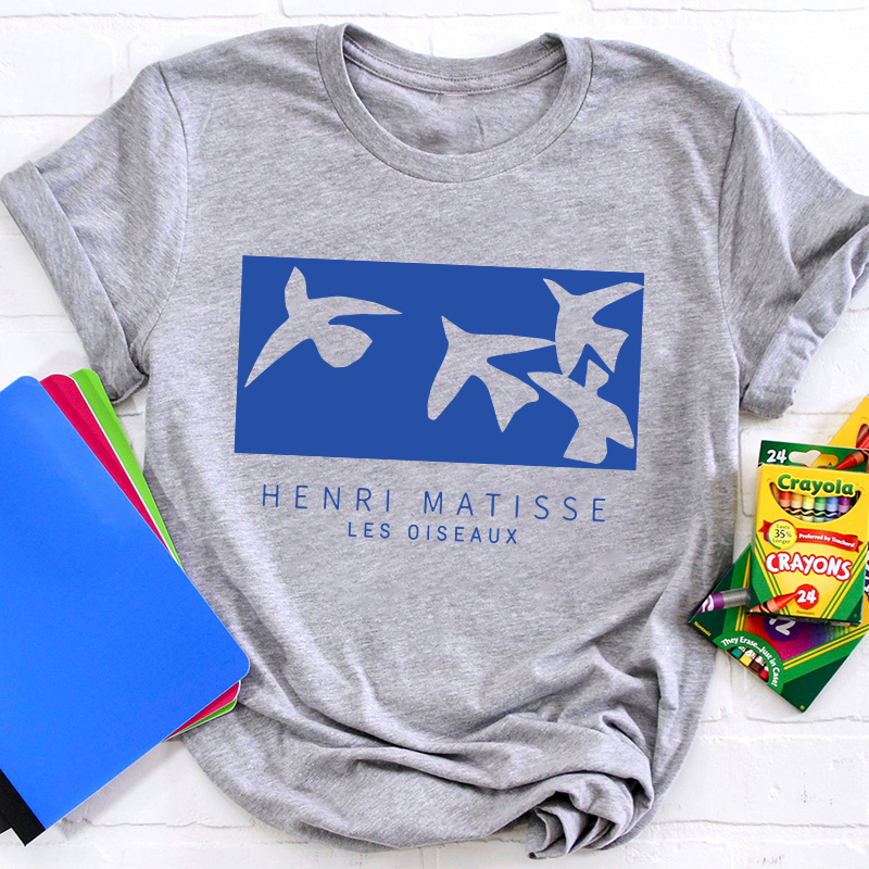 Les Oiseaux Henri Matisse Painting Teacher T-Shirt